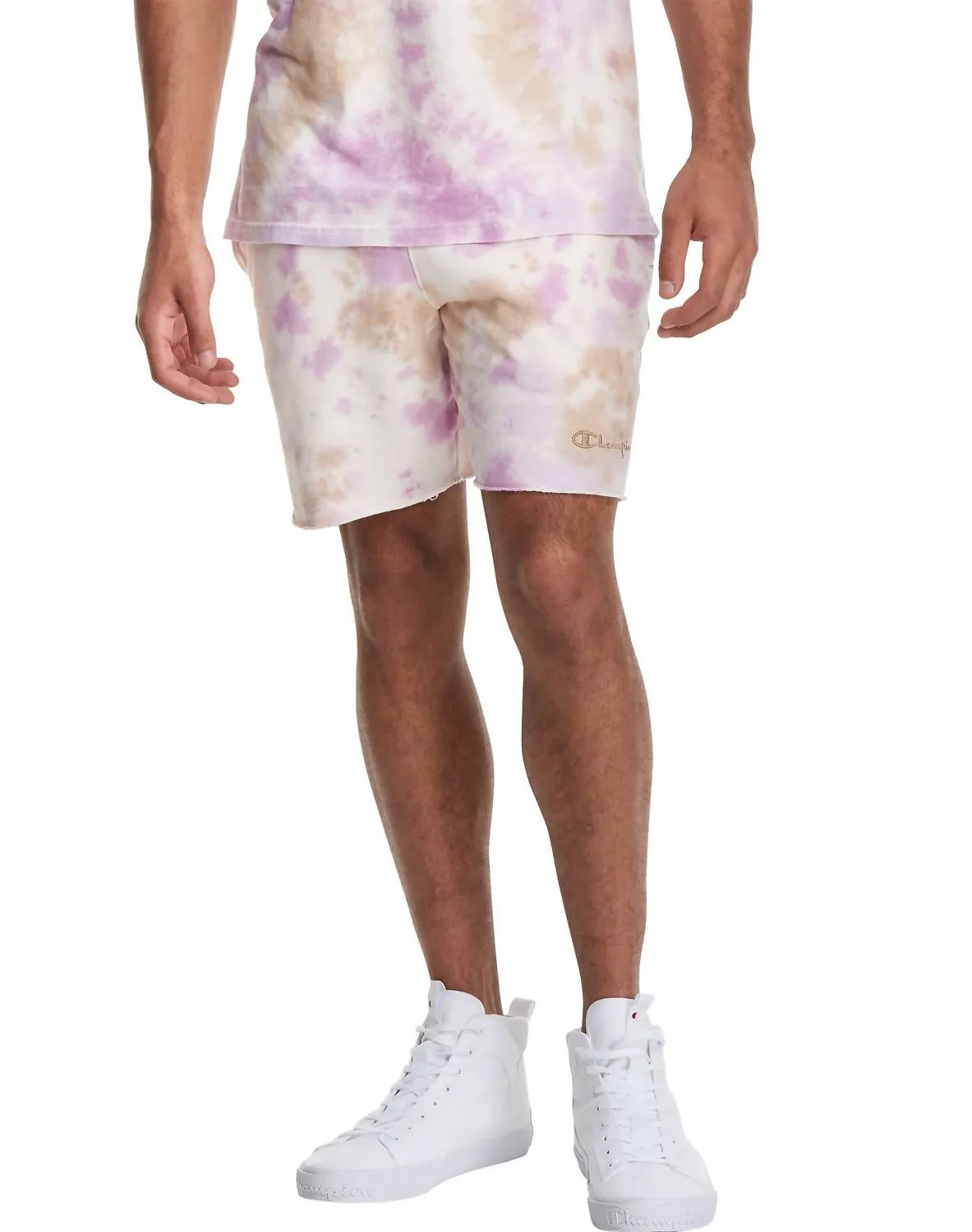 Men's Sweat Shorts 18" In Sun Wash Lavender