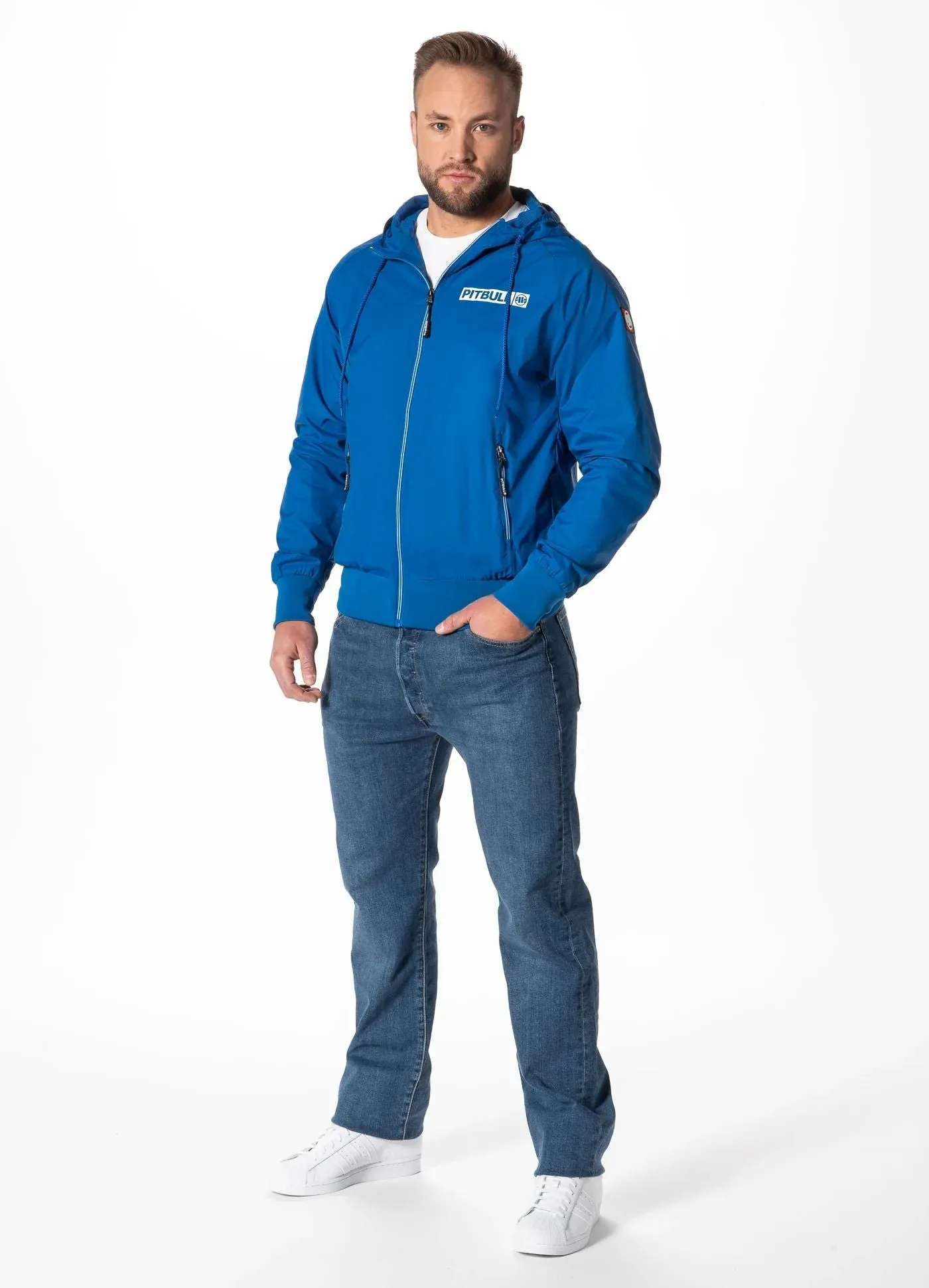 Men's transitional hooded jacket Athletic Logo