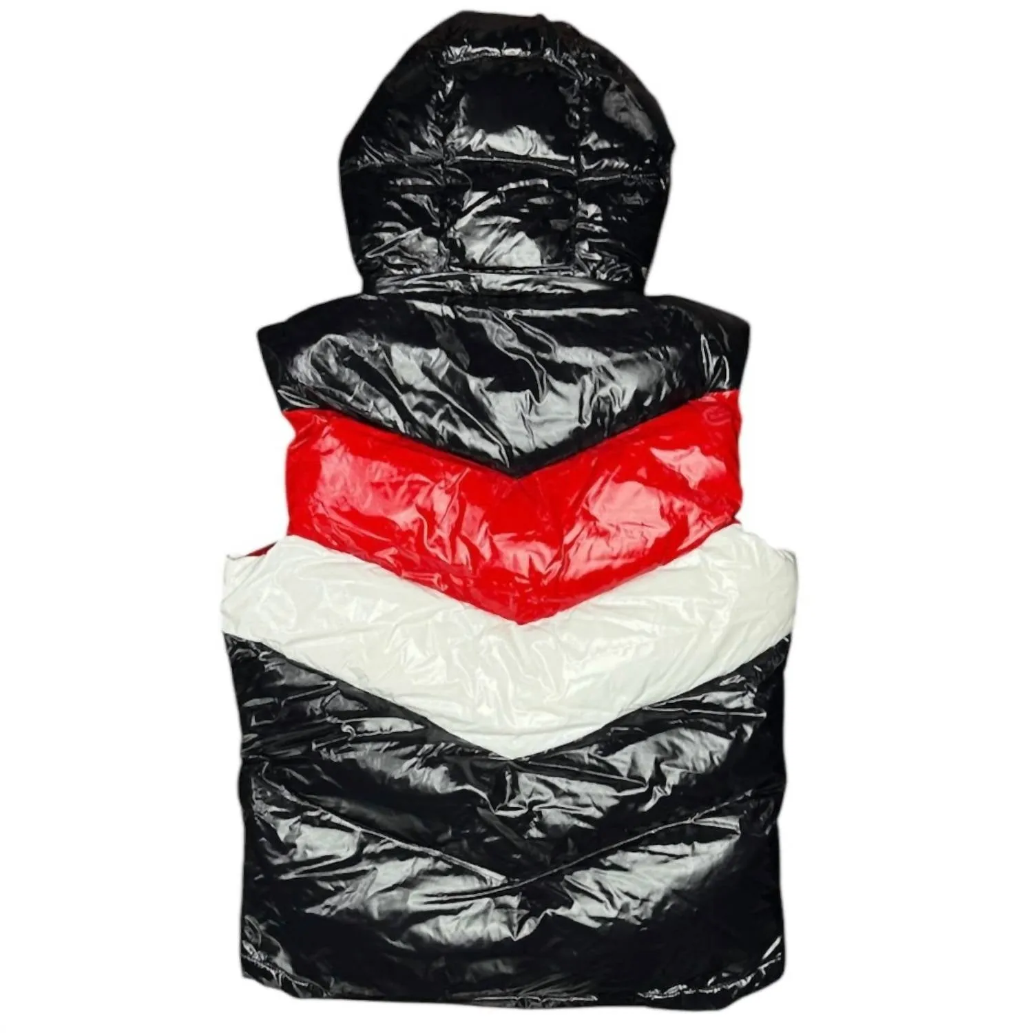 Men's Tri Color Bubble Vest In Ferrari Red