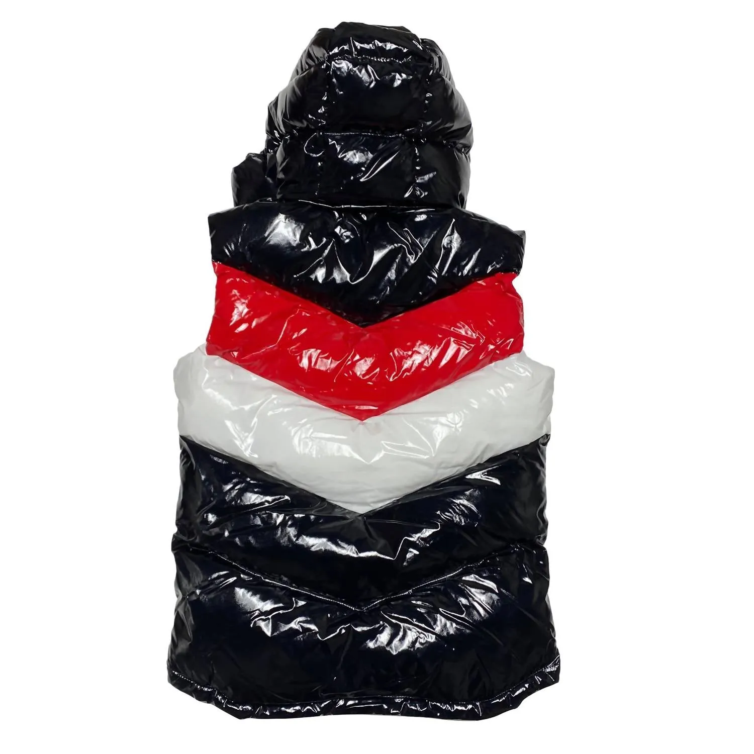 Men's Tri Color Bubble Vest In Ferrari Red