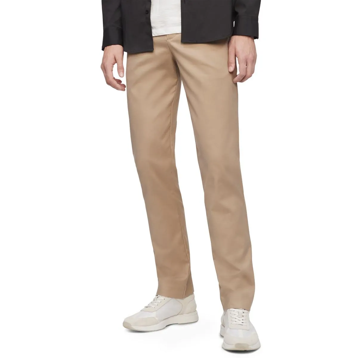 Mens Wrinkle Resistant Stretch Chino Pants