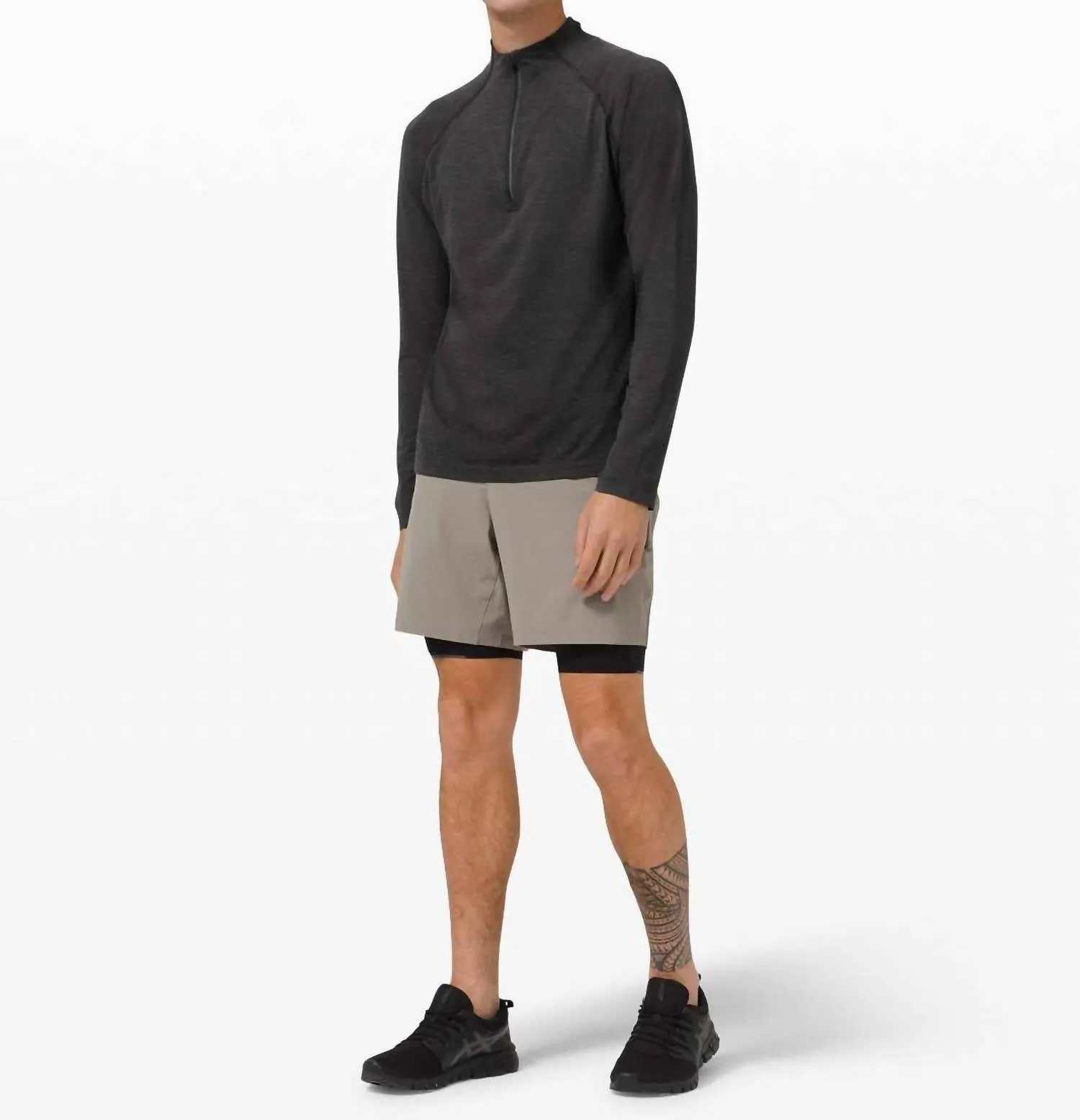 Metal Vent Tech 1/2 Zip 2.0 Sweater In Dark Coal/black