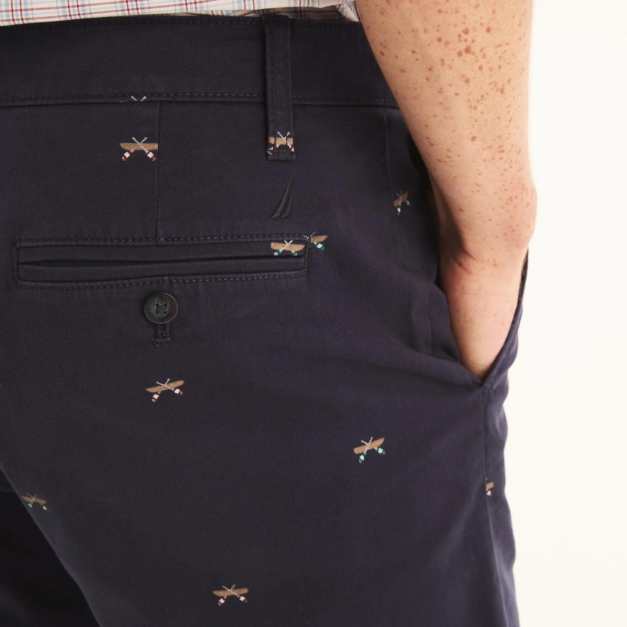 Nautica Mens 8.5" Printed Deck Short