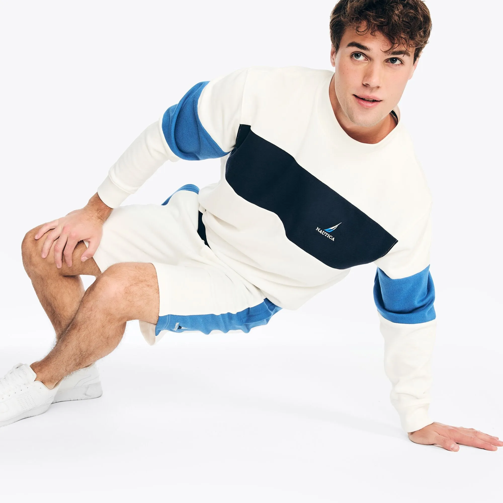 Nautica Mens 9" Colorblock Short