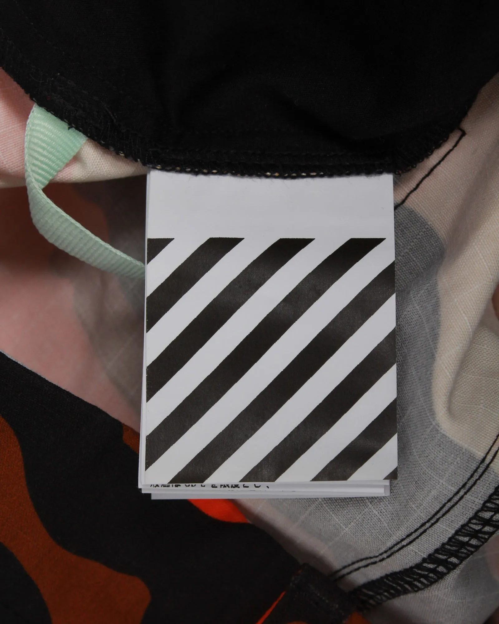 Off-White Camouflage Printed Cargo in Orange Cotton