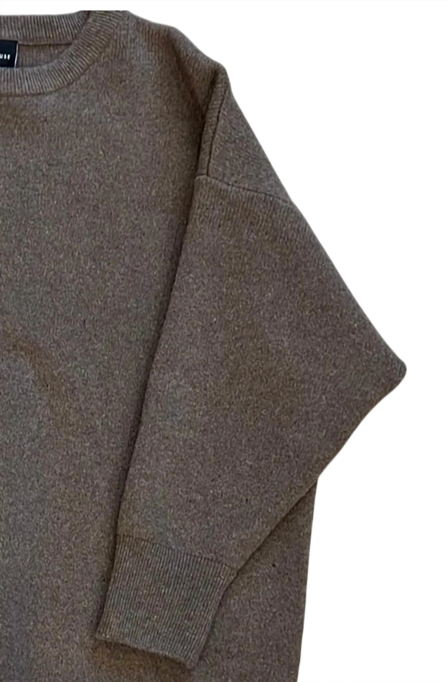 Oversized Sweater In Cocoa