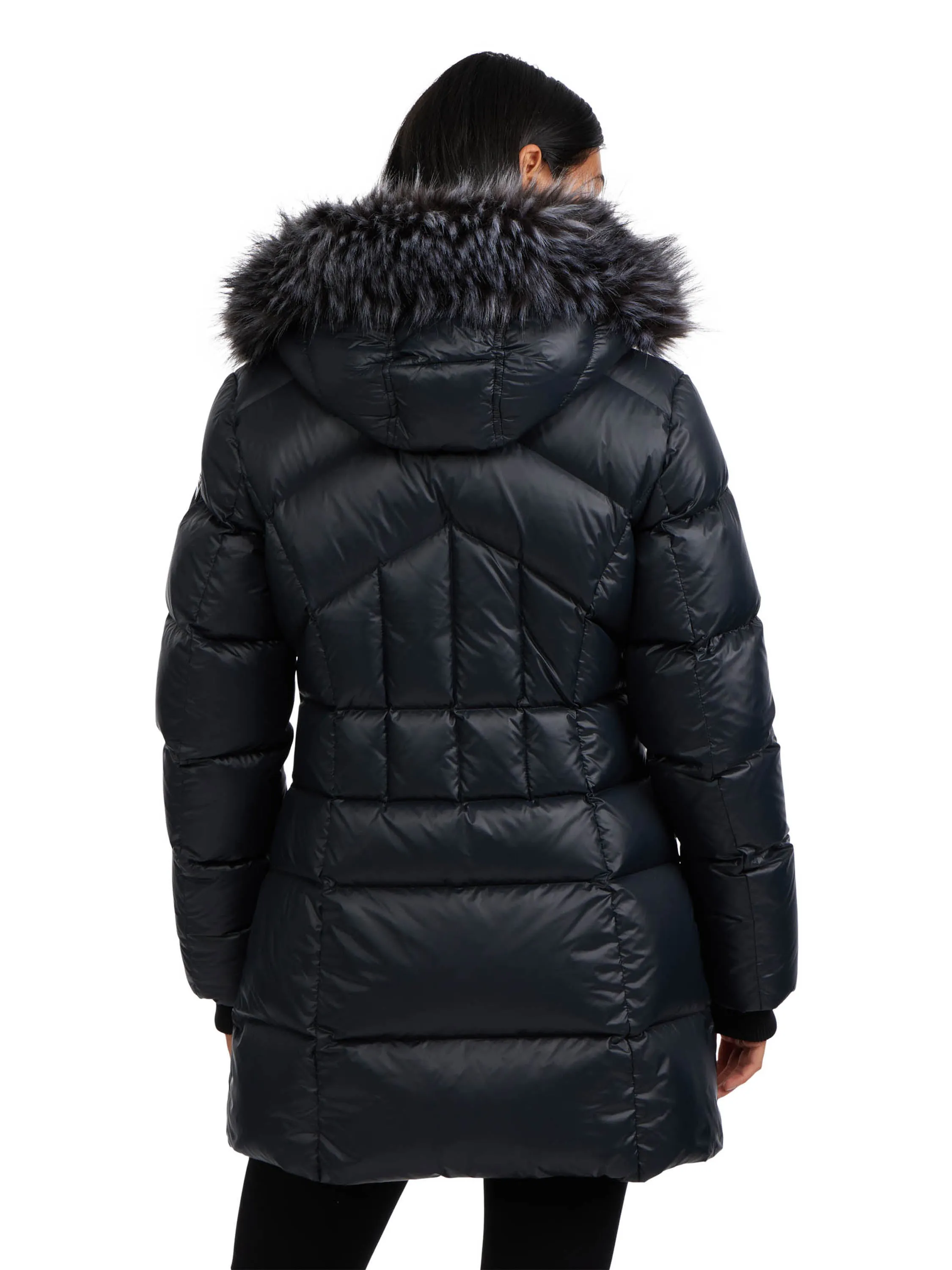 Pajar Women’s Ares Fixed Hood Puffer with Fixed Bib