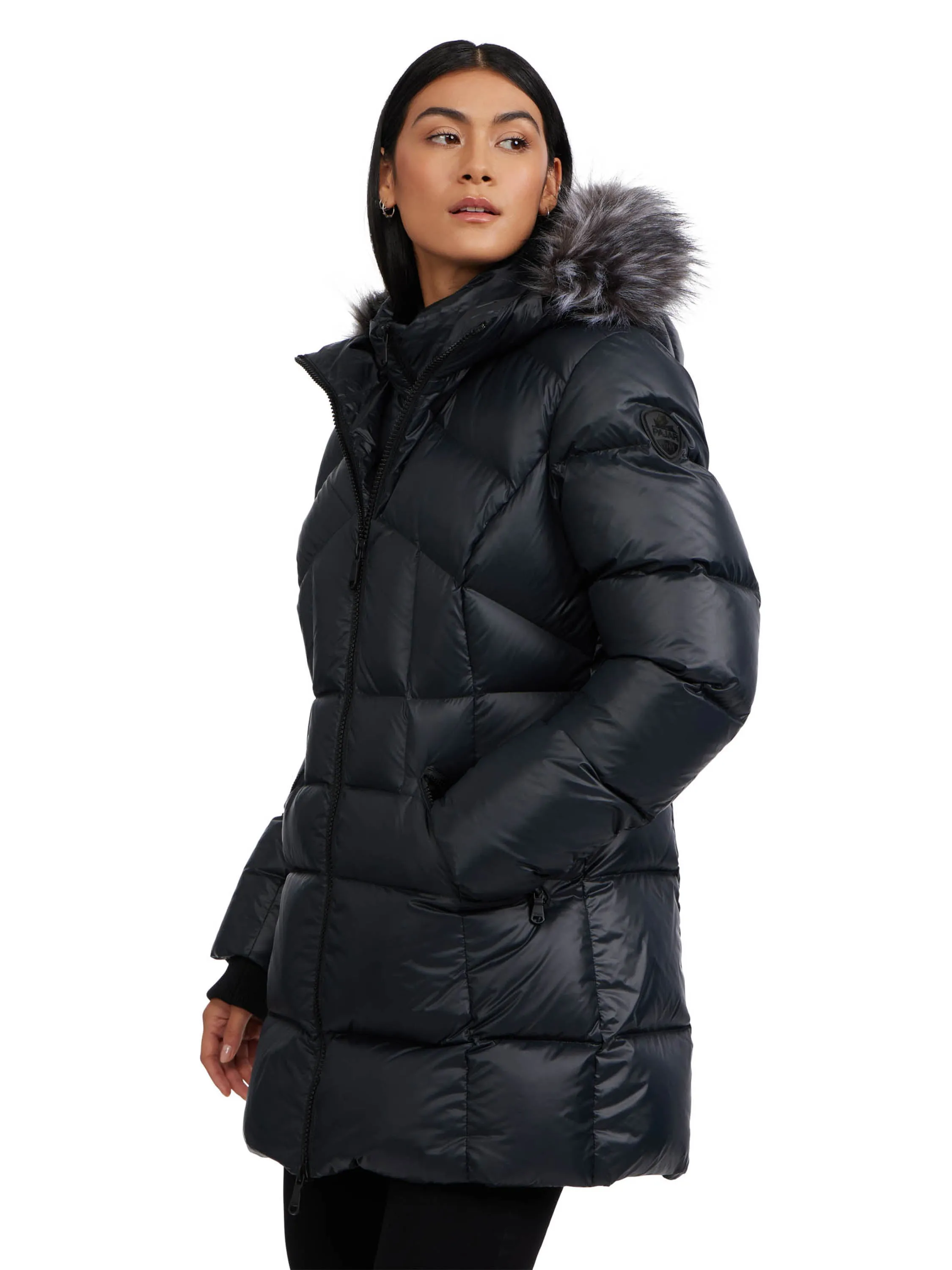 Pajar Women’s Ares Fixed Hood Puffer with Fixed Bib