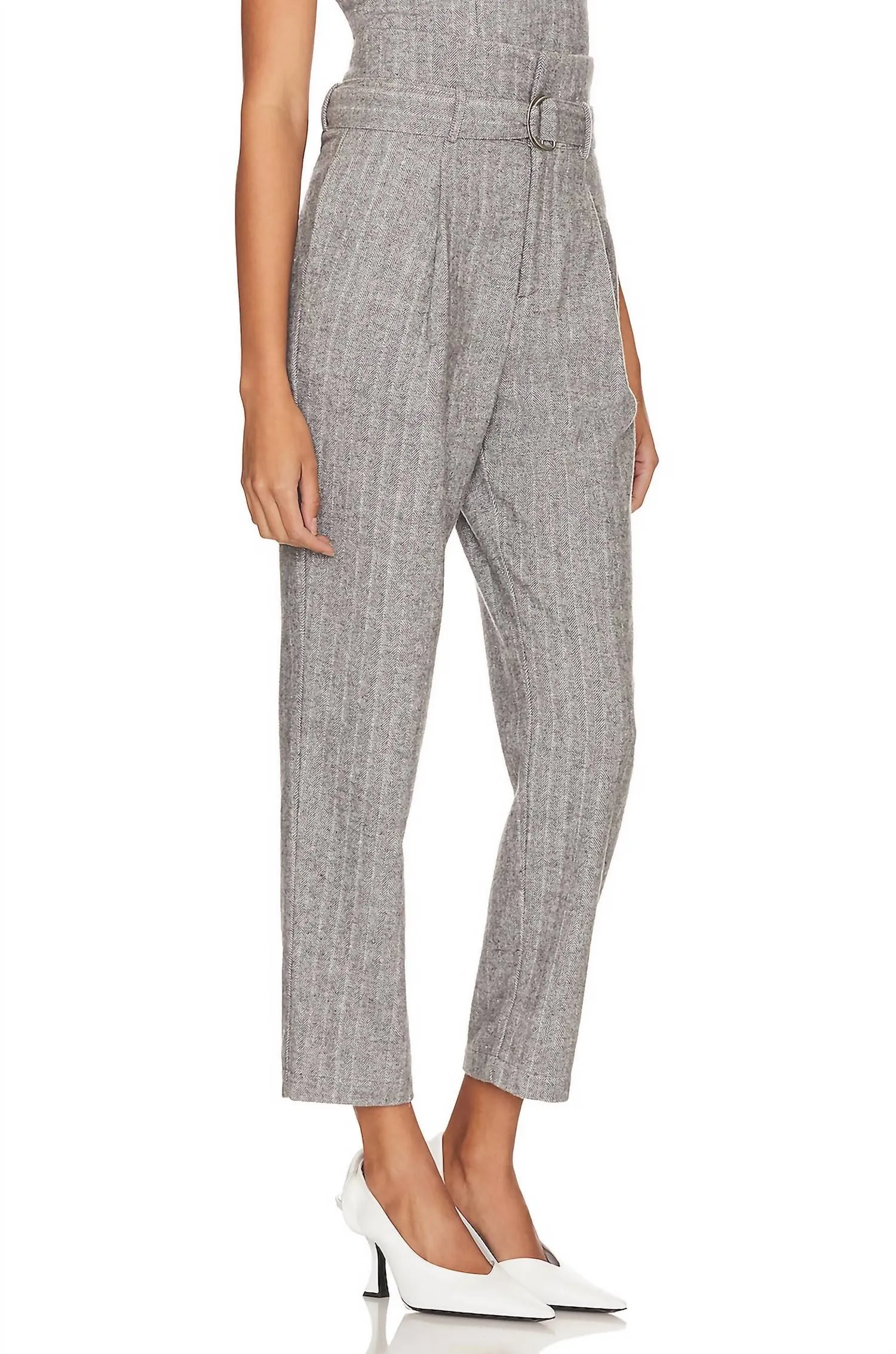 Paola Pant In Heather Grey