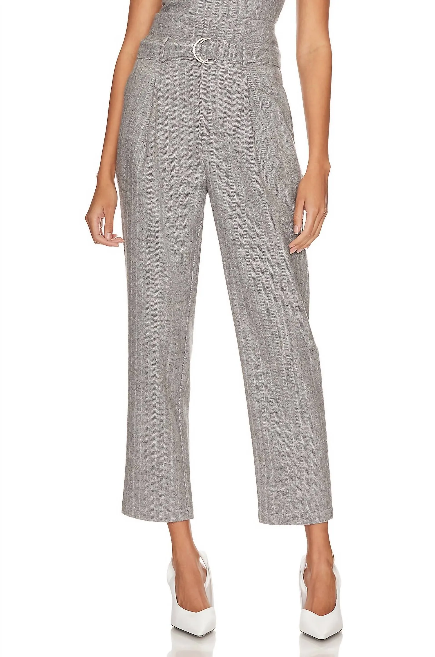 Paola Pant In Heather Grey