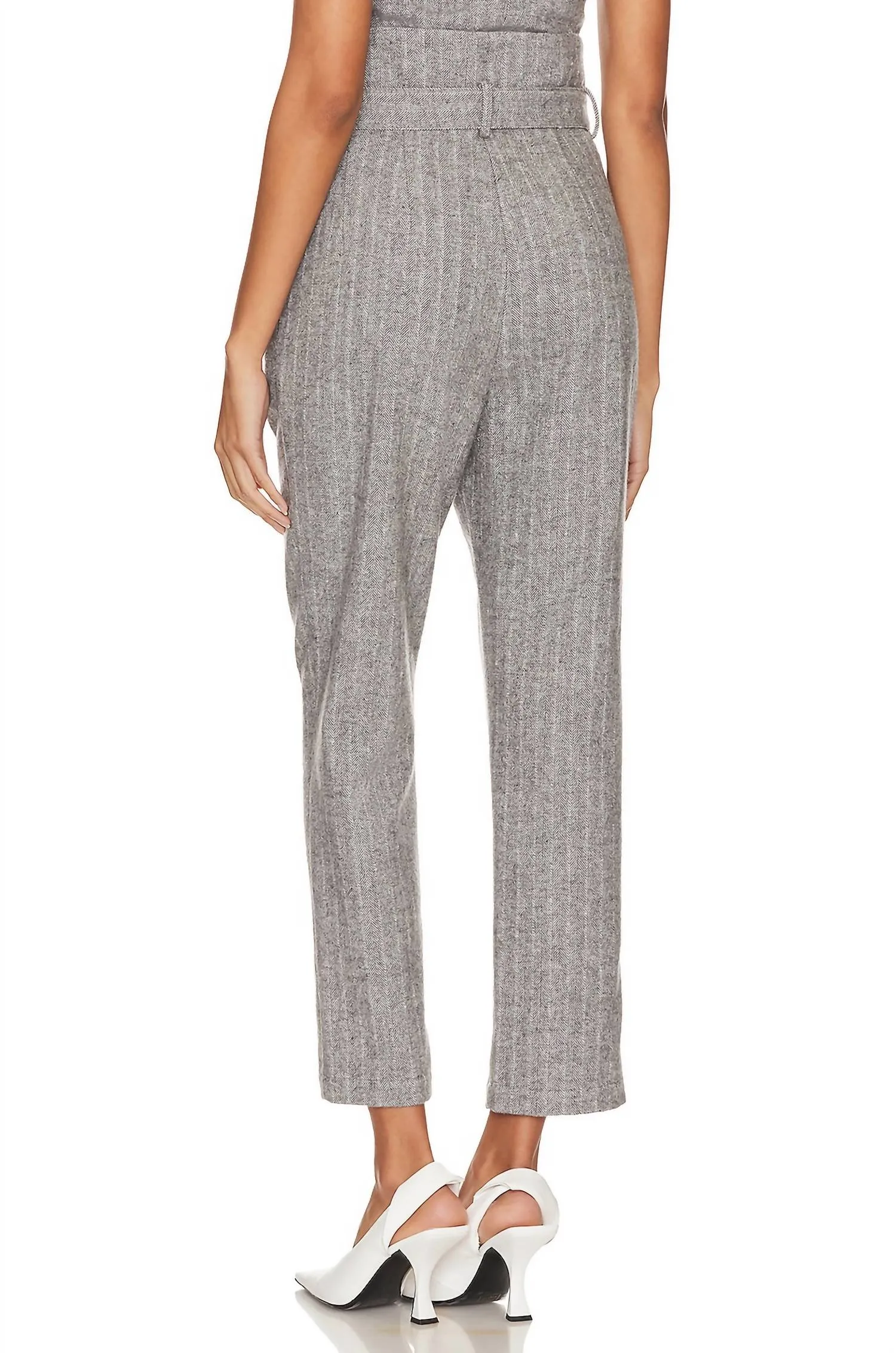 Paola Pant In Heather Grey