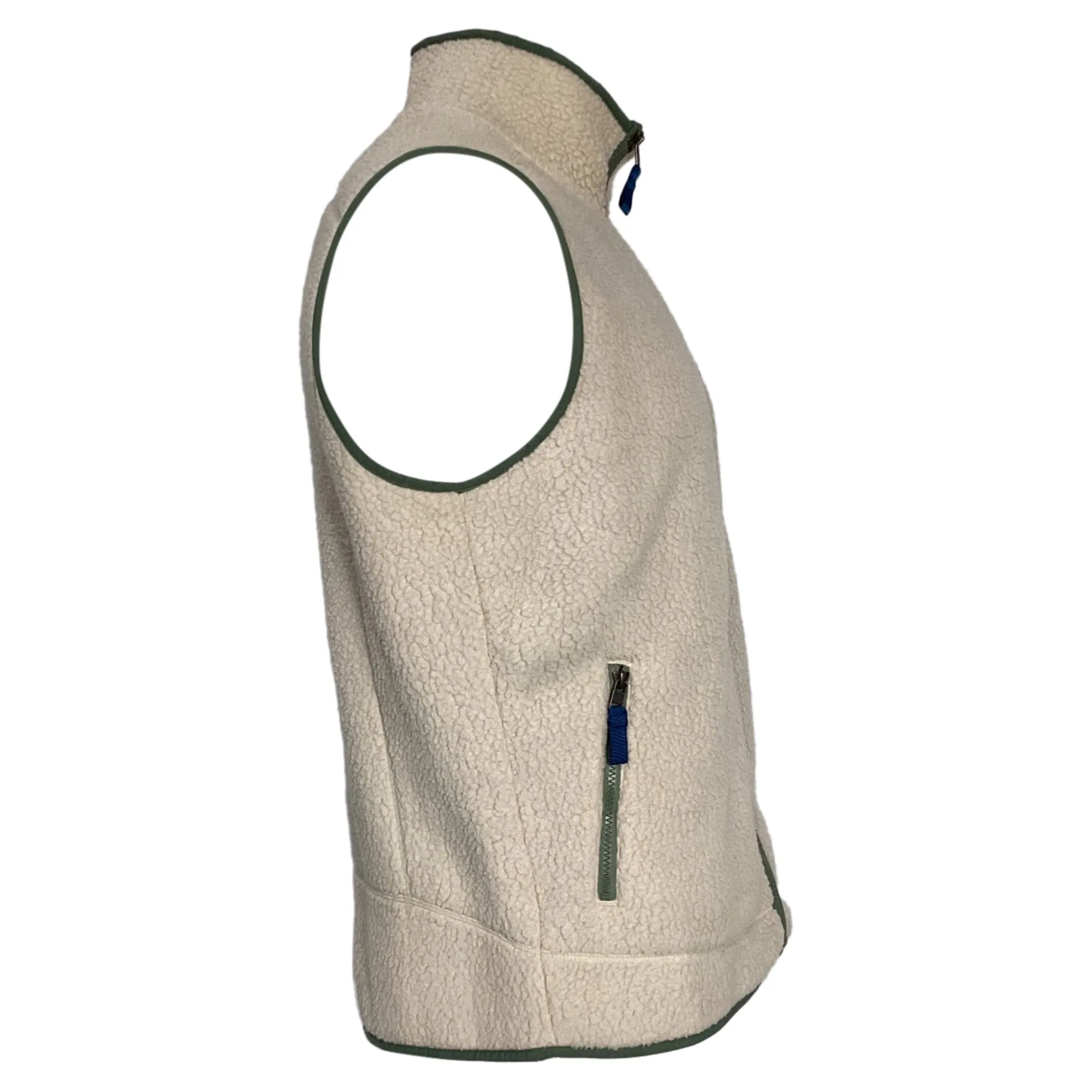 Patagonia Retro Pile Sheared Vest Jacket in Cream Polyester