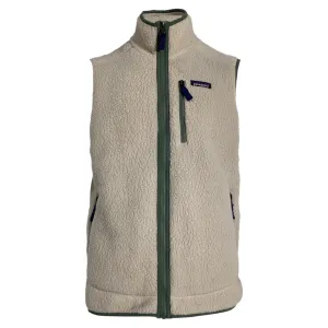 Patagonia Retro Pile Sheared Vest Jacket in Cream Polyester