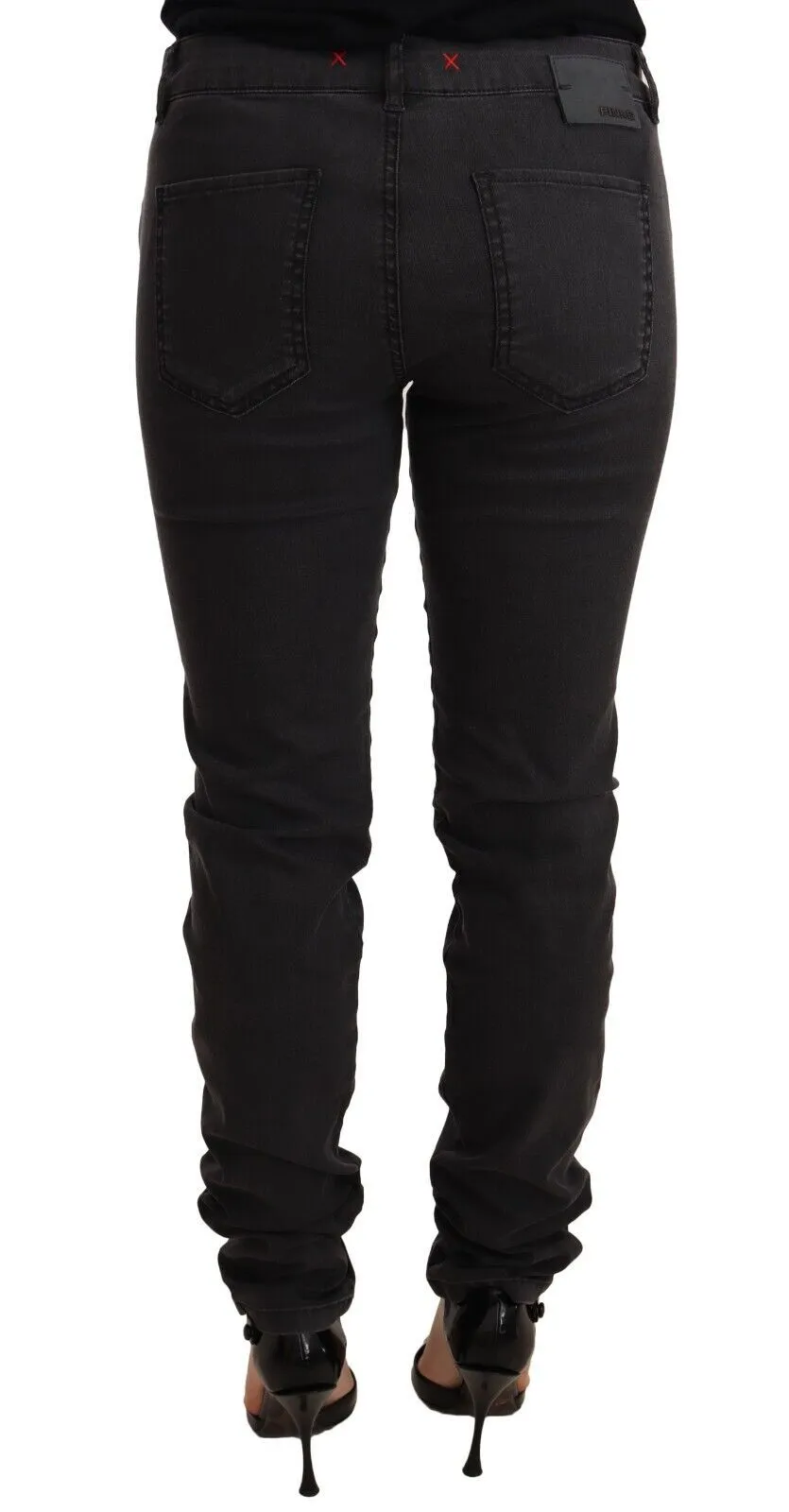 PINKO  Cotton Stretch Skinny Mid Waist Women blue Women's Jeans