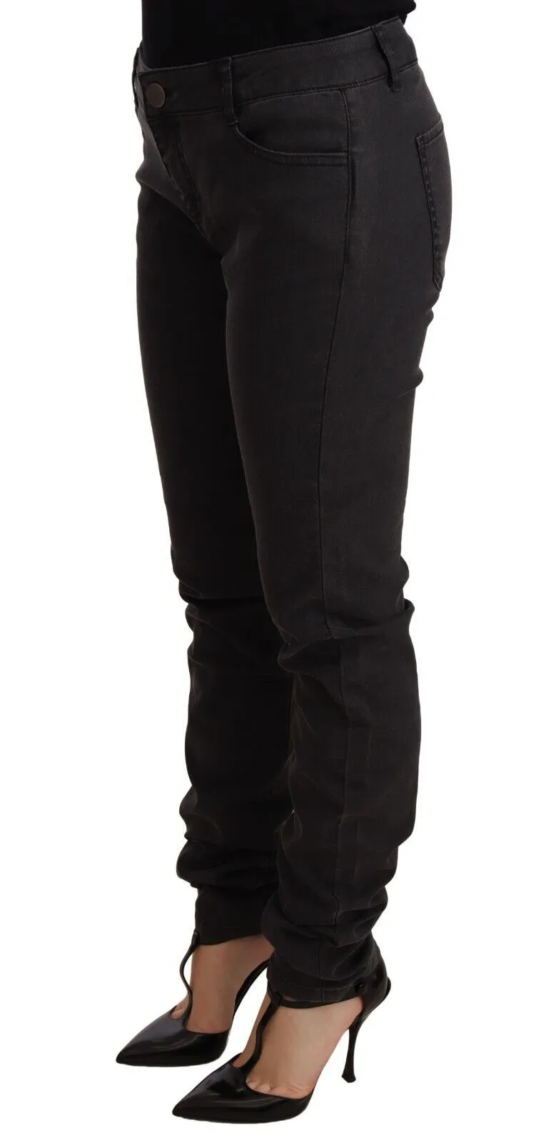 PINKO  Cotton Stretch Skinny Mid Waist Women blue Women's Jeans