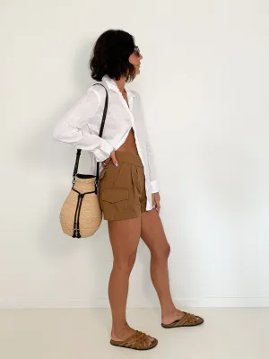 Pleat Front Shorts