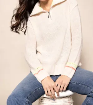Powder Posh Sweater In Frosting