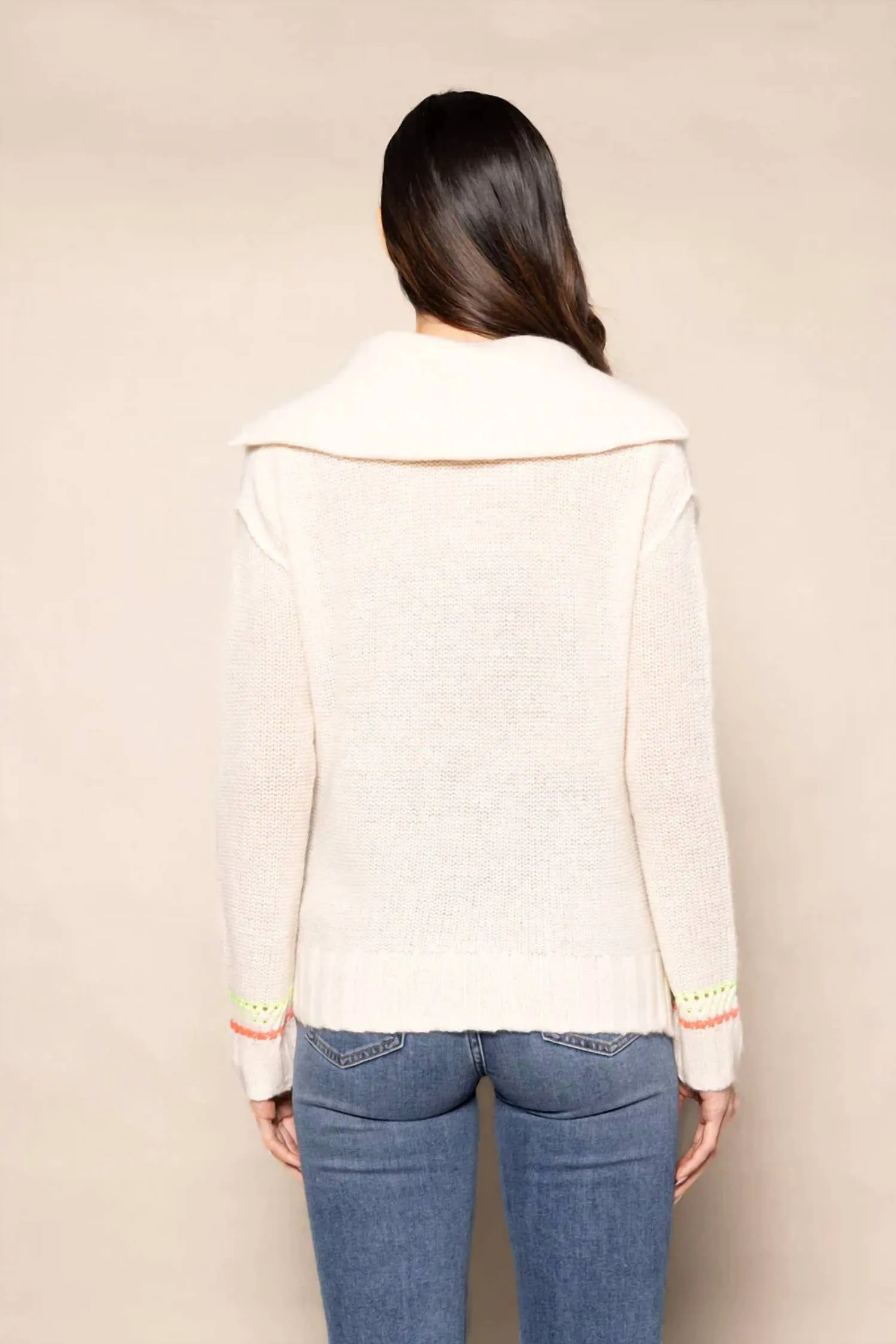 Powder Posh Sweater In Frosting