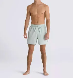 Primary Solid Elastic Boardshorts In Pale Aqua