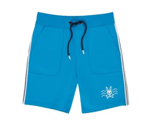 Psycho Bunny Filcham Aegean Sea Blue Men's Sweat Shorts B6R327P1FT-AEG