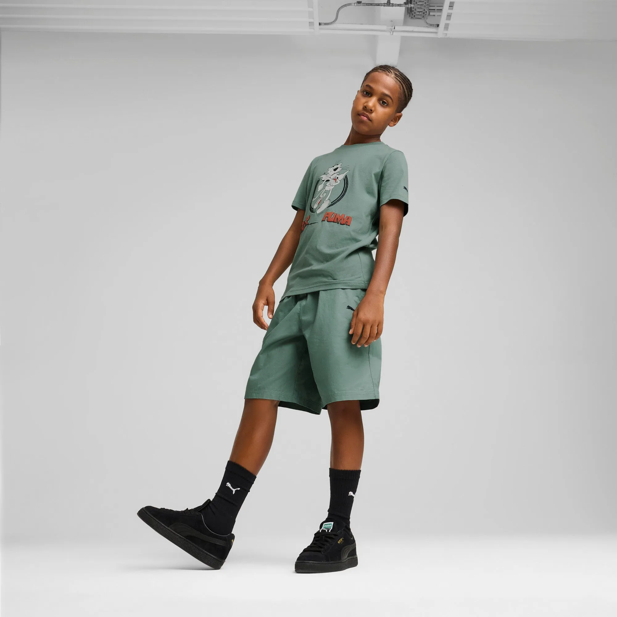 PUMA Big Kids' SUPER Woven Shorts