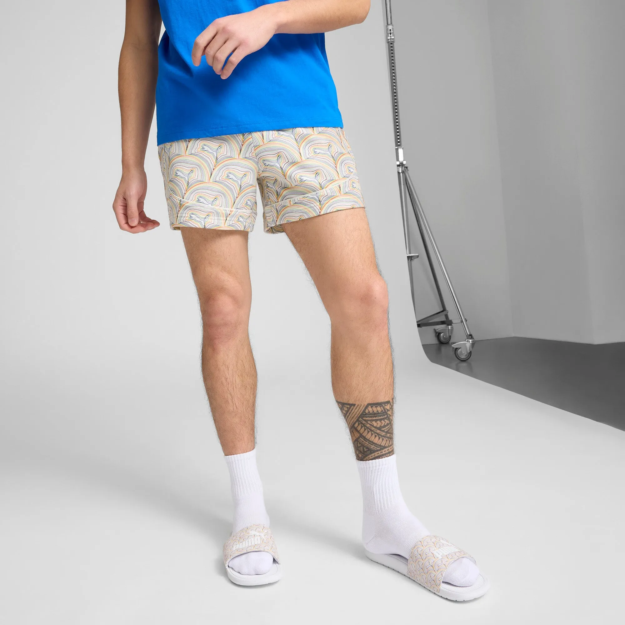 PUMA Men's ESSENTIALS GRAPHIC 5" Shorts