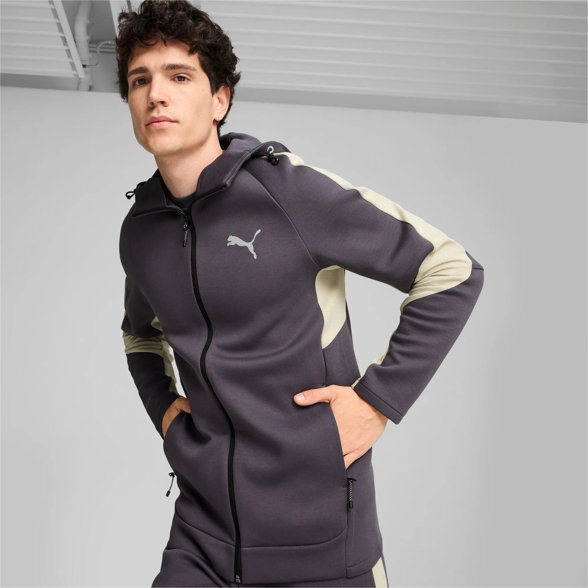 PUMA Men's EVOSTRIPE Full-Zip Hoodie