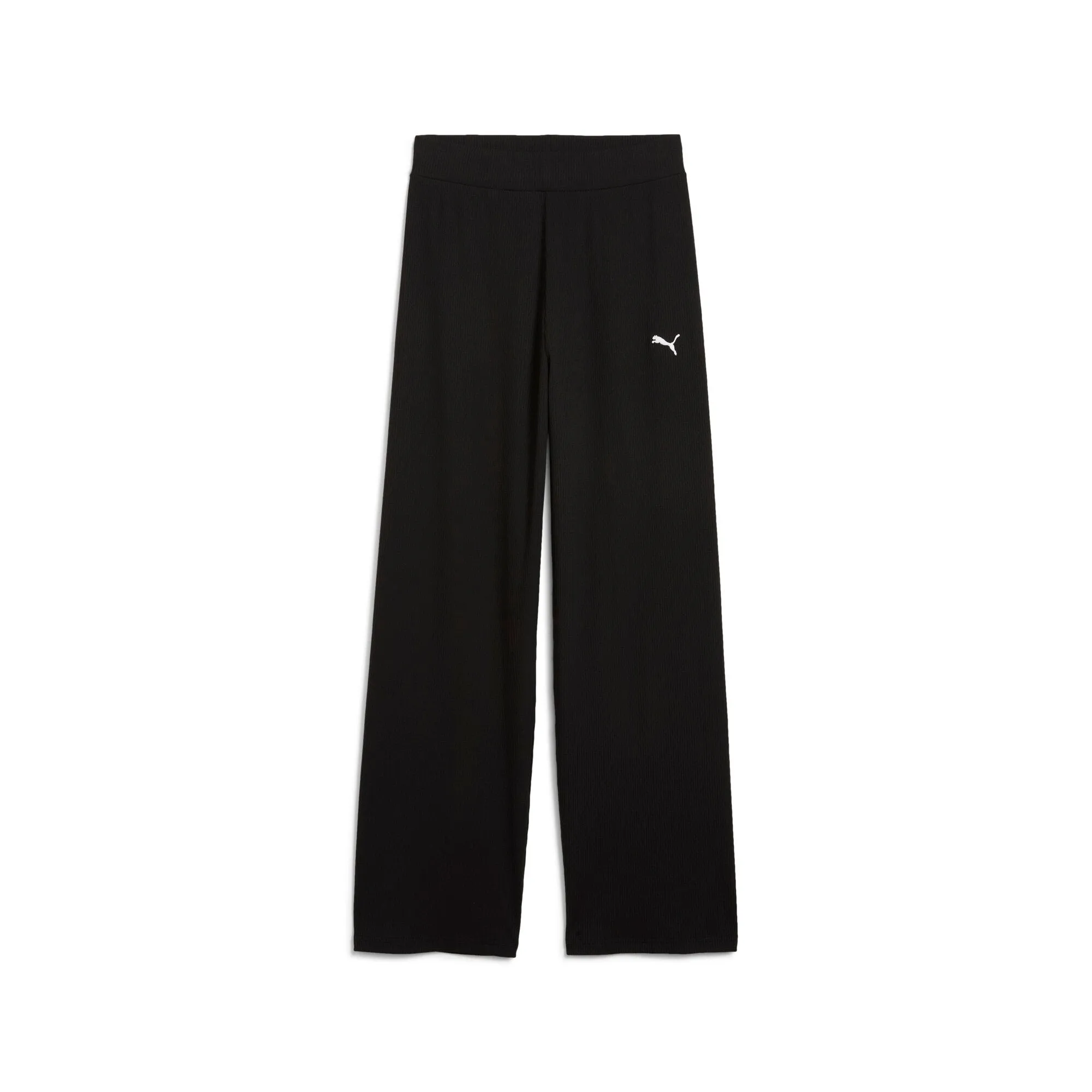 PUMA Women's ESS ELEVATED High-Waist Straight Leg Rib Pants Women