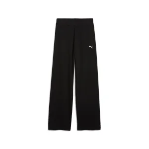 PUMA Women's ESS ELEVATED High-Waist Straight Leg Rib Pants Women