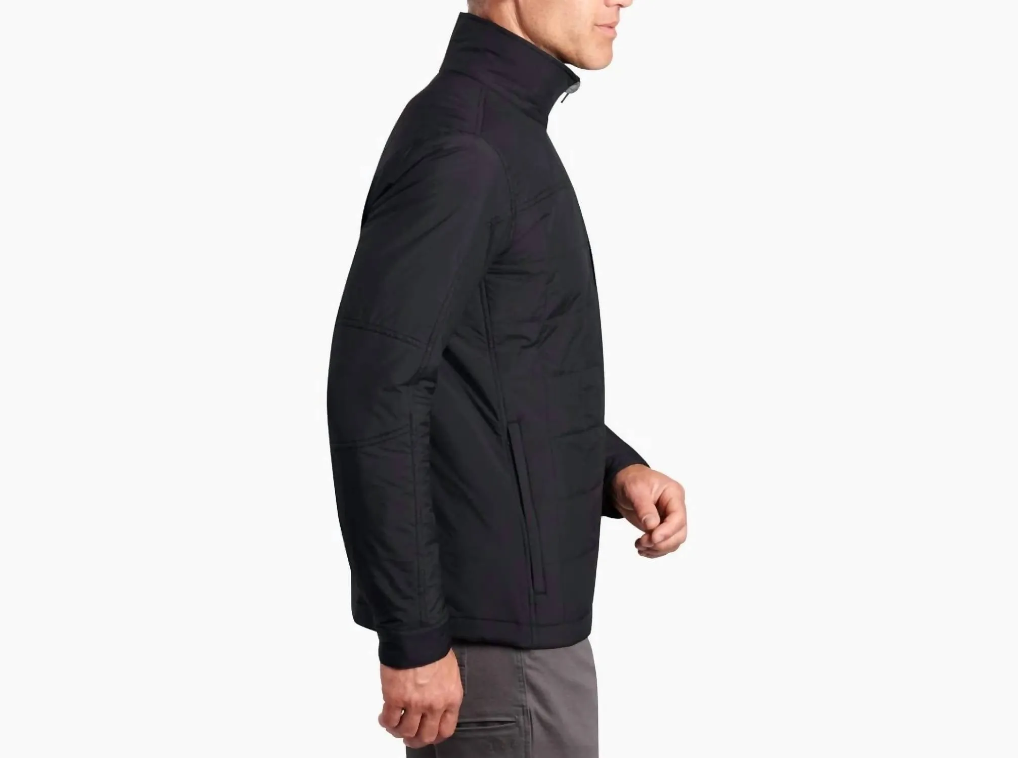 Rebel Insulated Jacket In Raven