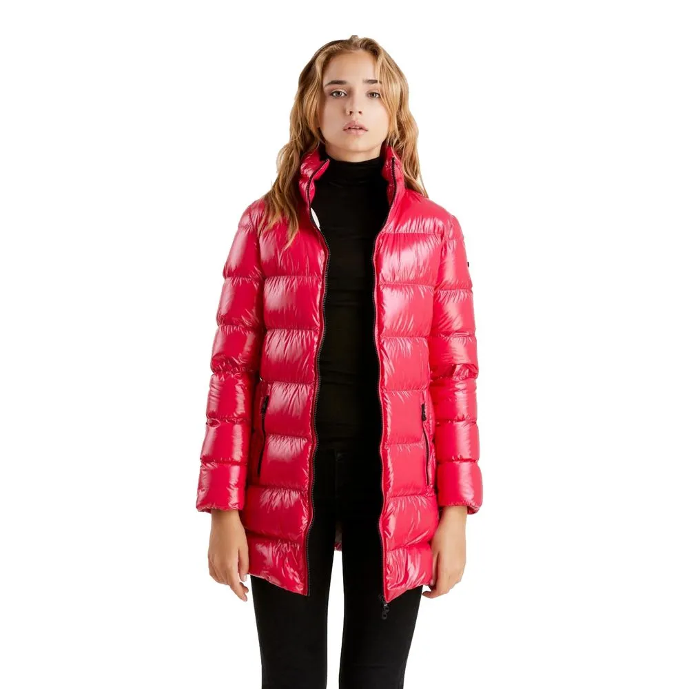 Refrigiwear pink Nylon Jackets & Women's Coat