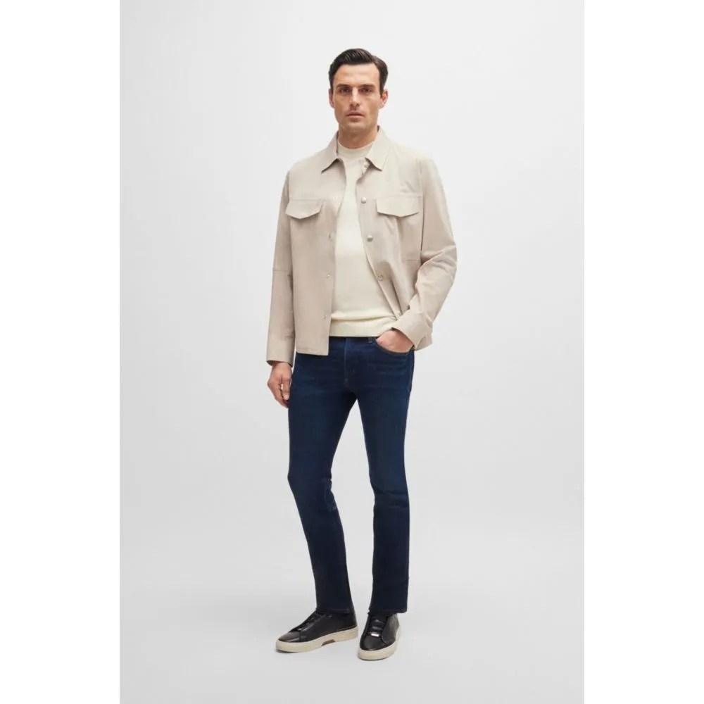 Regular-fit sweater in wool, silk and cashmere