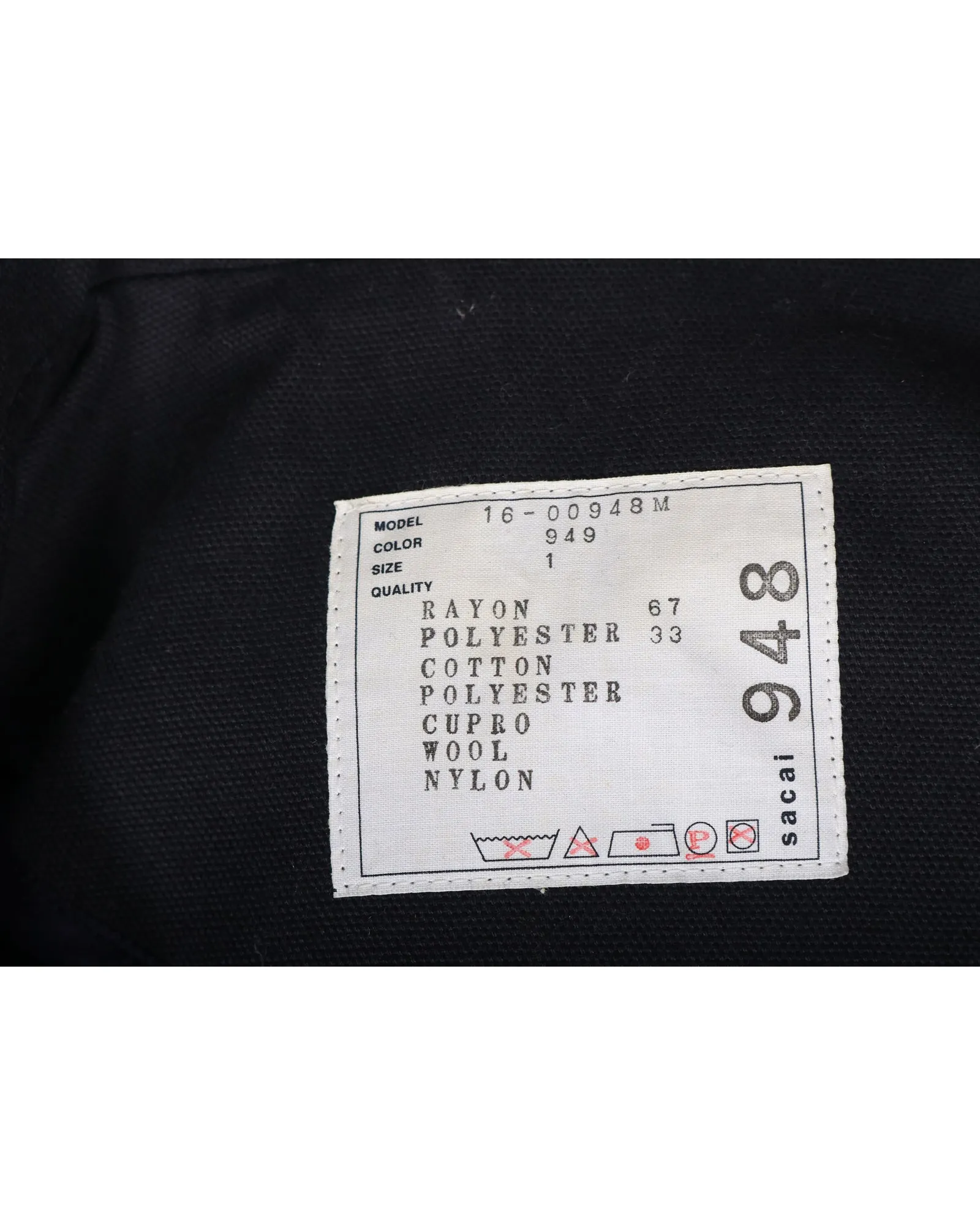 Sacai Checked Bomber Jacket in Multicolor Rayon