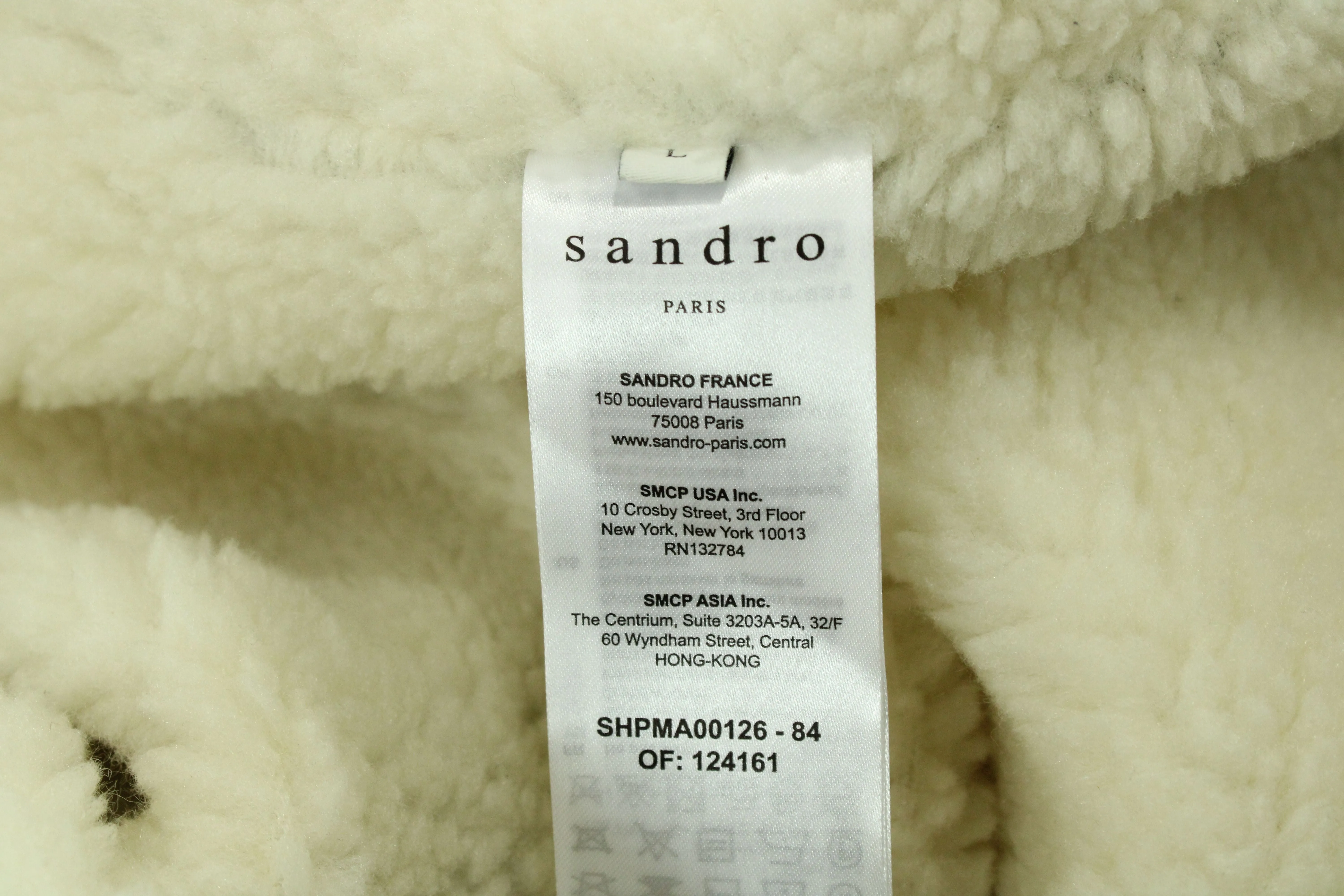 Sandro Paris Faux Fur-trimmed Parka in Army Green Cotton