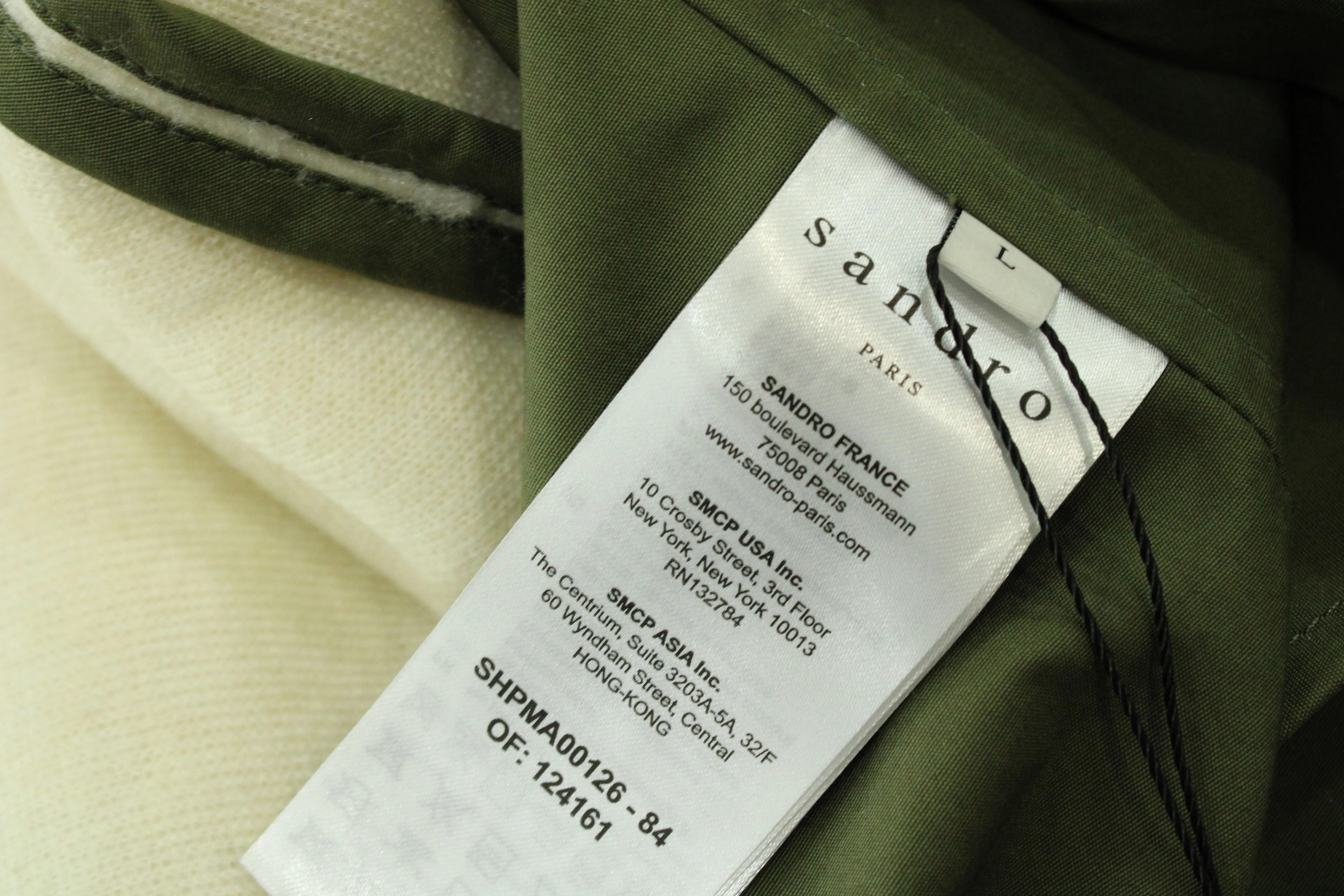 Sandro Paris Faux Fur-trimmed Parka in Army Green Cotton
