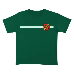 SANTA CRUZ - YOUTH TEE CLASSIC DOT DARK GREEN