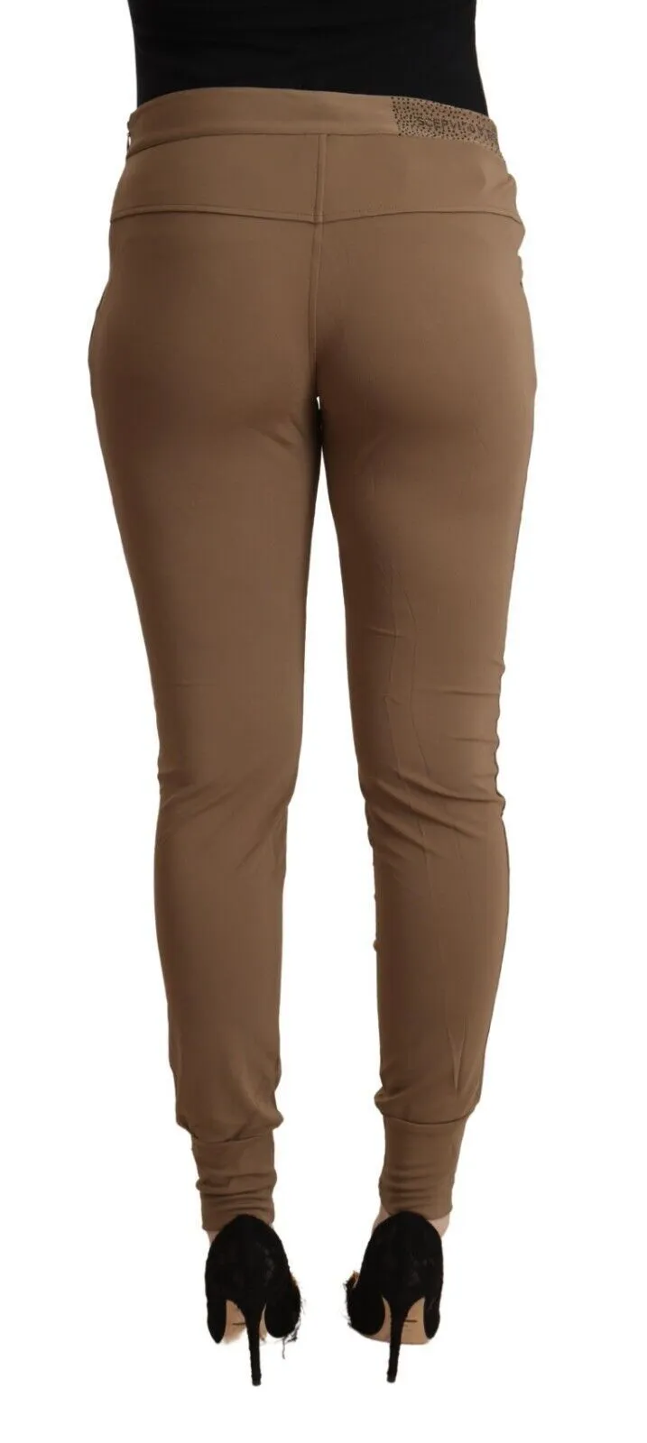 Scervino Street  Viscose Mid Waist Slim Tape Women's Pants