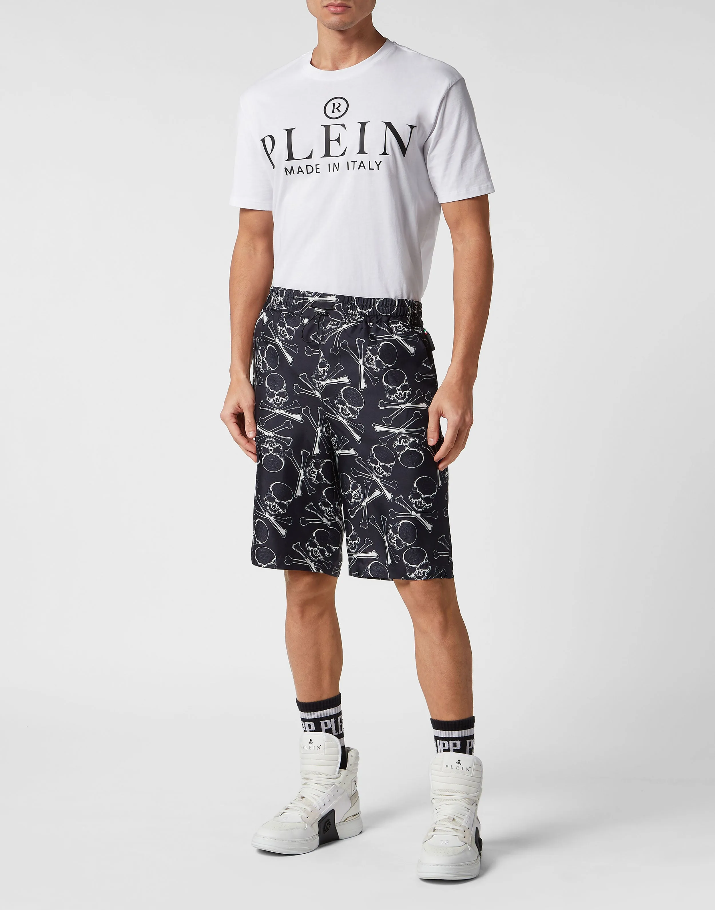 Silk Short Trousers Skull&amp;Bones