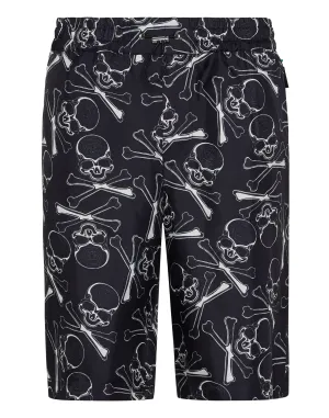 Silk Short Trousers Skull&amp;Bones
