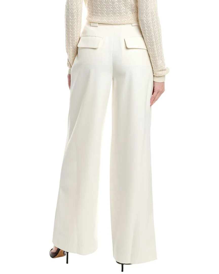 SIMKHAI Titus Wide Leg Wool-Blend Trouser