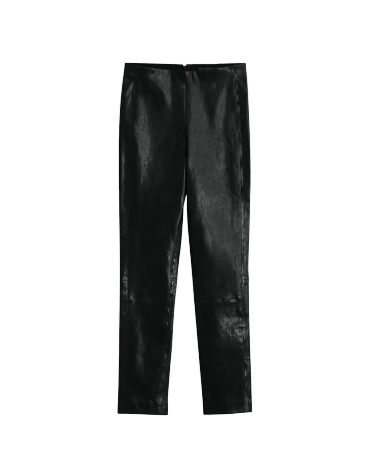 Simone Lamb Leather Pants In Black