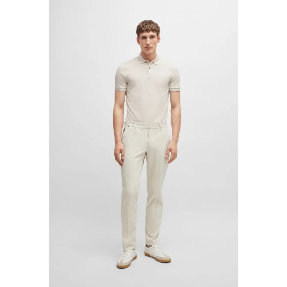 Slim-fit trousers in cotton