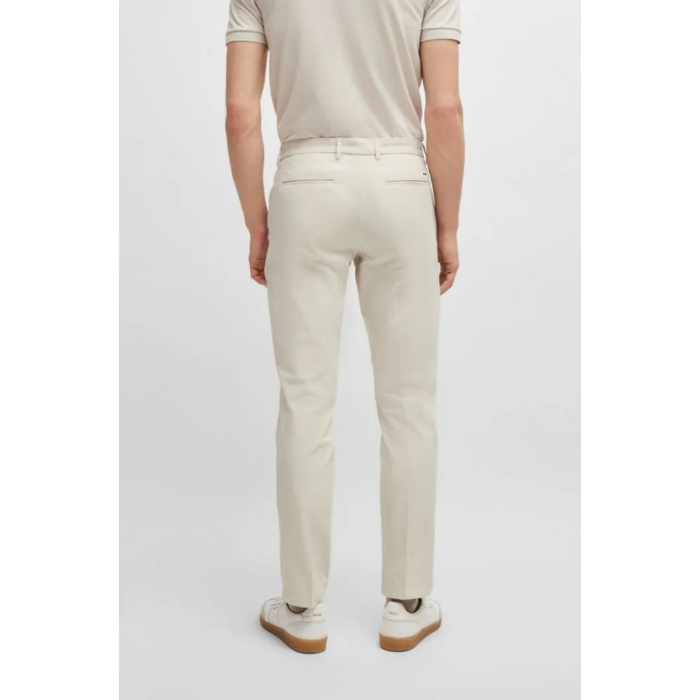 Slim-fit trousers in cotton