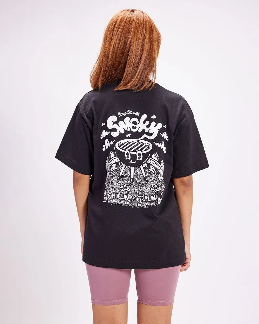 Smokey Printed Oversized Tee