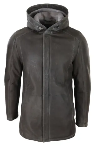 Soft Sheepskin Hooded Winter Coat