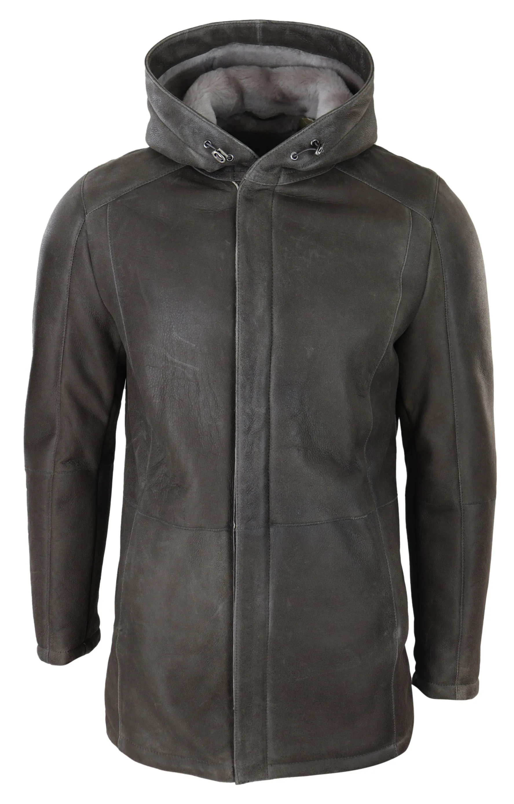 Soft Sheepskin Hooded Winter Coat