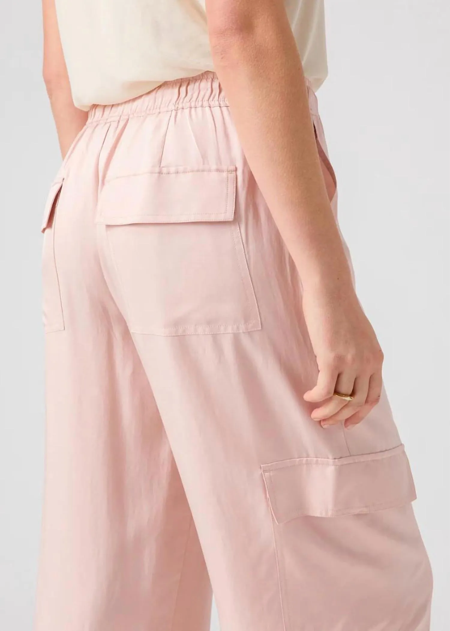 Soft Track Pant In Rose Smoke