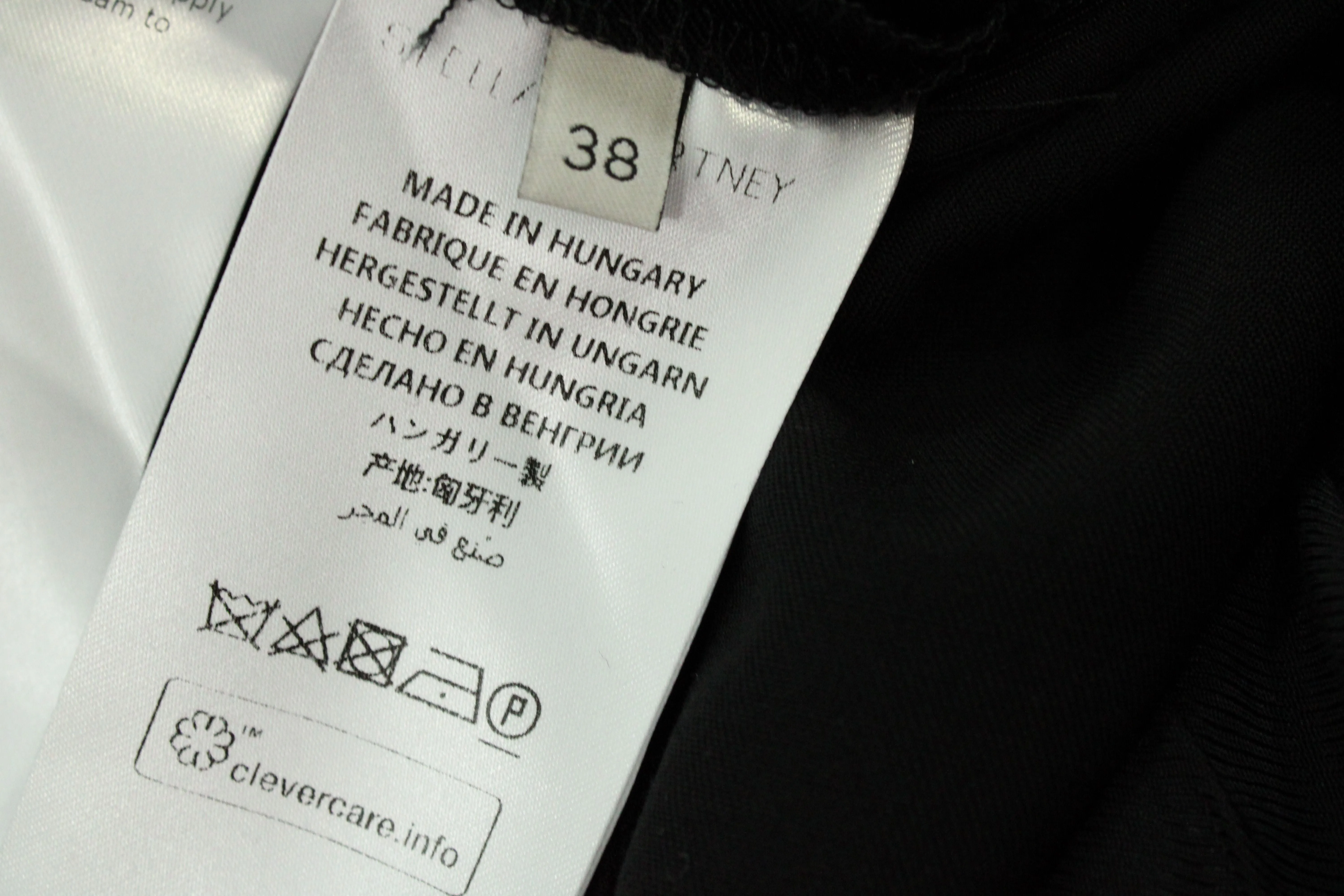 Stella McCartney Straight Leg Pants in Black Wool