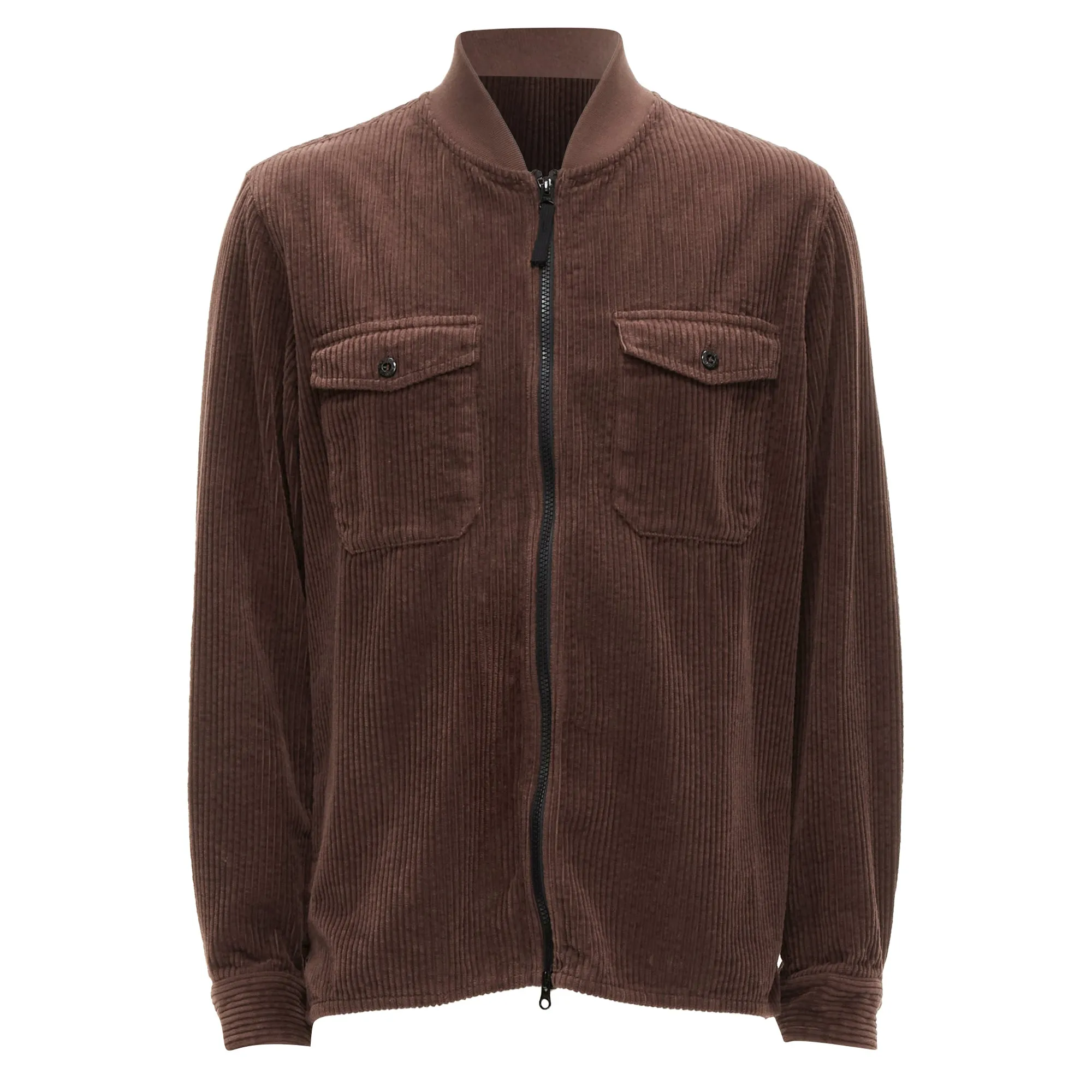Stone Island corduroy trucker pocket zip up bomber jacket
