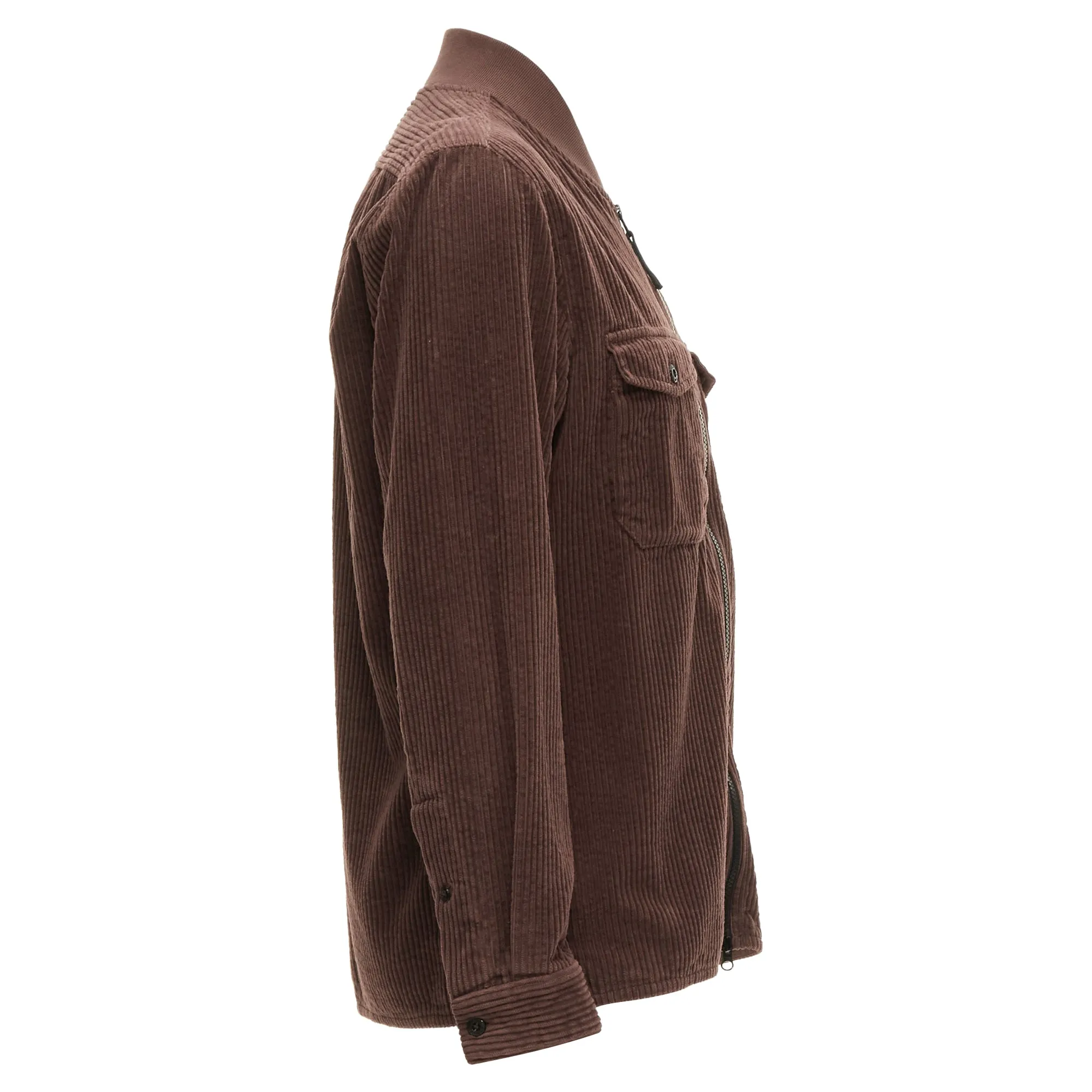 Stone Island corduroy trucker pocket zip up bomber jacket